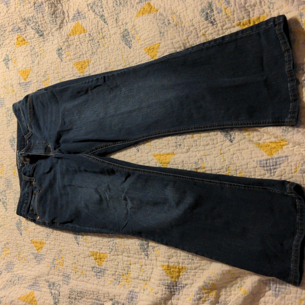 Maurices 12 short jeans wide leg high rise curvy